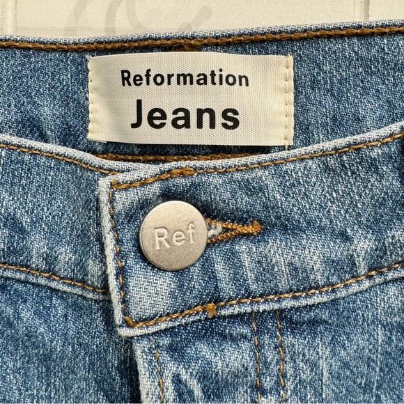 Reformation Serena High Skinny Denim Jean in Color Maya Size 29 High Rise - Picture 11 of 15
